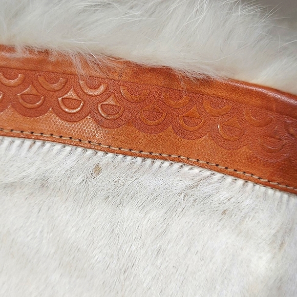 Diadora Vintage White Fur & Leather Wedge Heel Boots - Picture 10 of 16